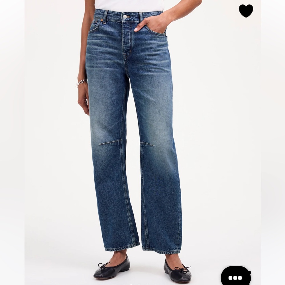 Madewell darted barrel leg jeans